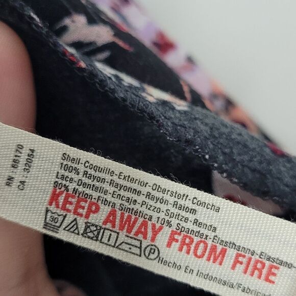 Free People Intimately Morning Rose Floral Tank Top Moody Flirty Size Xs NWT - Picture 8 of 8